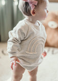Rainbow Sweatshirt Bodysuit