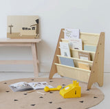 Kids Bookcase/Bookshelf with Recycled Fabric