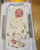 Bamboo Muslin Swaddle Baby Blanket (Teddy Bear)