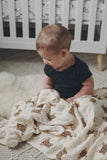 Bamboo Muslin Swaddle Baby Blanket (Teddy Bear)