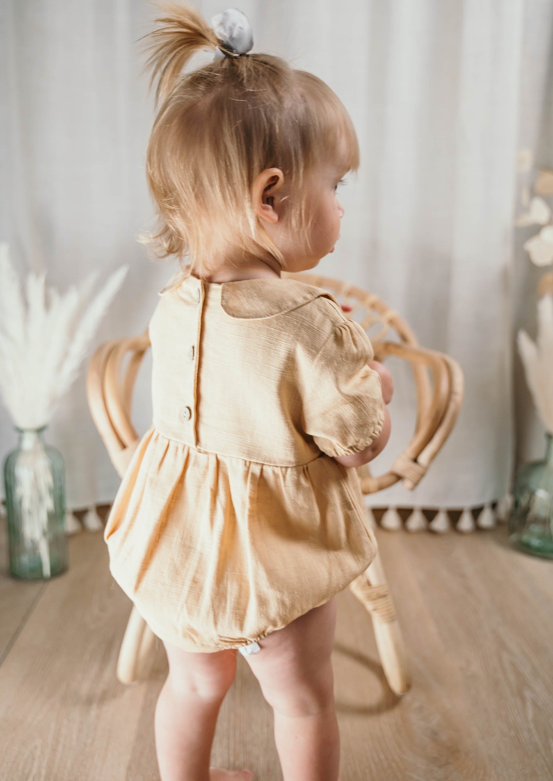 Clare V. Drawstring Sandy Bag  Romper outfit, Linen romper, Outfits