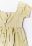 Gracie Linen Dress in Lime Green